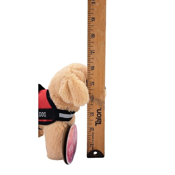 My Life As Service Dog Guide Plush Stuffed Animal Toy Harness Support Yellow Lab - Picture 9 of 10